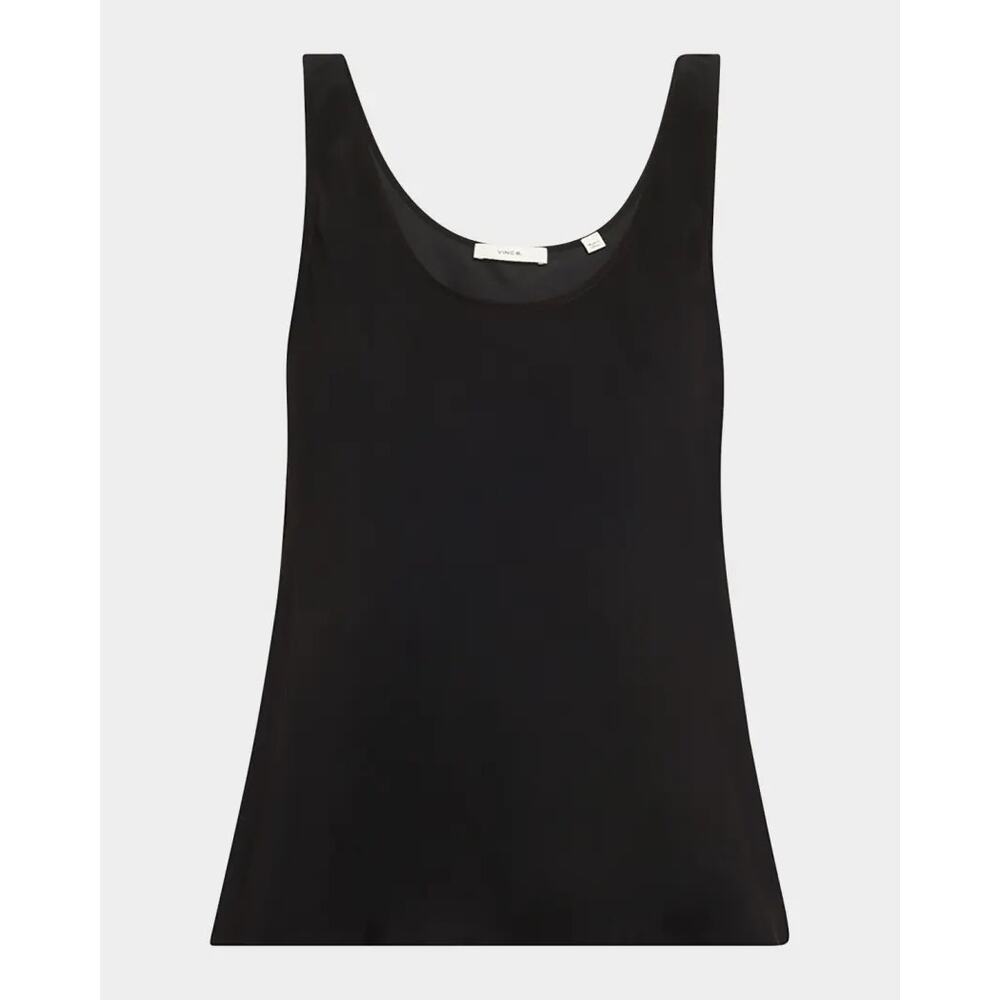 Vince Scoop-Neck Bias Tank Top